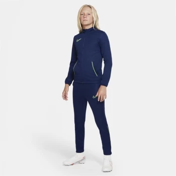 Image of Nike Academy Warm Up Tracksuit Junior Boys - Blue/Volt
