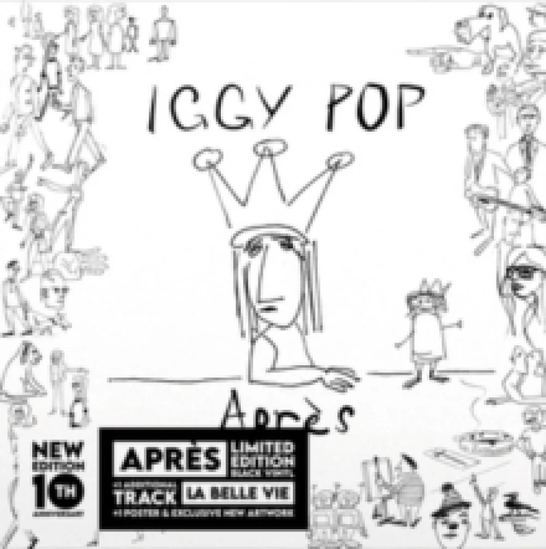 Image of Iggy Pop Apres [Record Store Day Limited Edition] Vinyl LP Black unisex