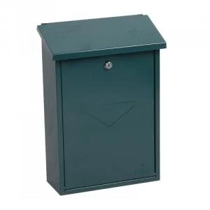 Image of Phoenix Villa Top Loading Mail Box MB0114KG in Green with Key Lock