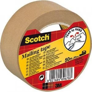 Image of 3M 7000095747 Packaging tape Scotch Brown (L x W) 50 m x 50 mm 50 m