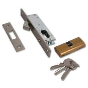 Image of Cisa 45010-16 c/w Double Cylinder Small Oval Cylinder Hookbolt