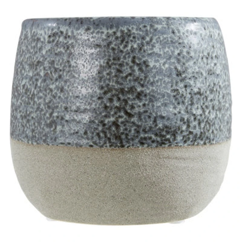 Image of Orsina Indoor Planter, Handcrafted Stoneware With Glazed Surface, Indoor Planter With Drainage Holes For Plants