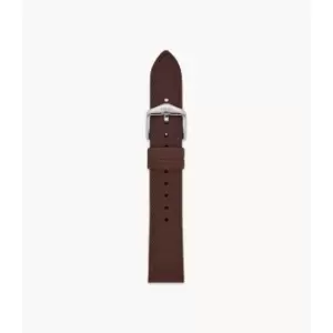 Image of Fossil Womens 18Mm Dark Eco Leather Strap - Brown