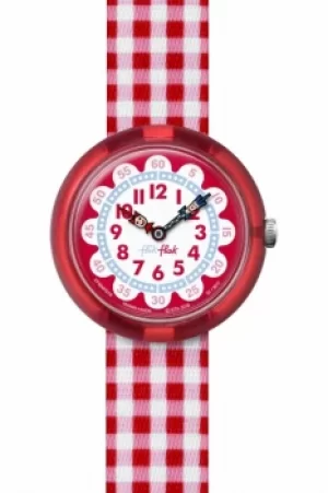 Image of Childrens Flik Flak Gingham Watch FBNP078