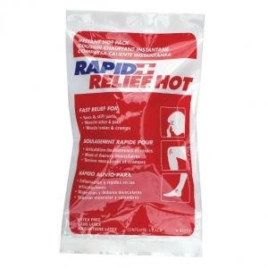 Image of Rapid Relief Instant Hot Pack Latex Free Large 5" x 9" Ref RA43259