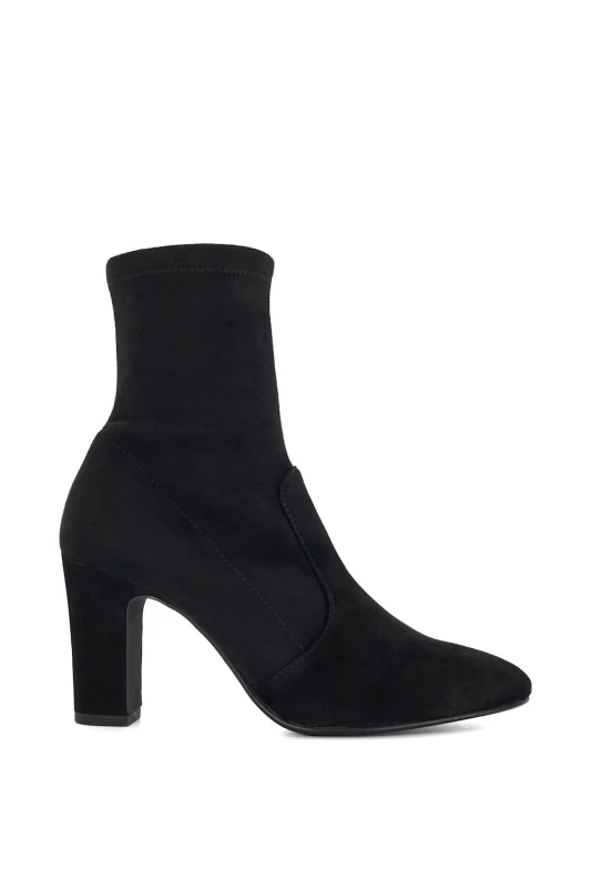 Image of Dune London Wide Fit 'Optilly' Suede Ankle Boots Black