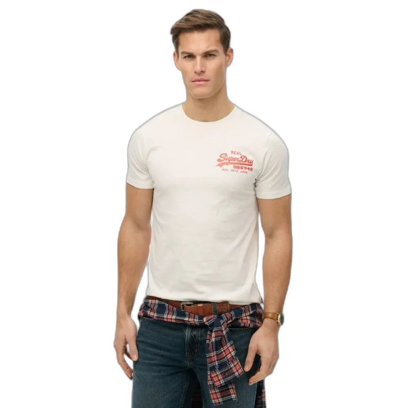 Image of Superdry Casual T-Shirt Superdry Vintage Logo Tokyo Blanc Male M
