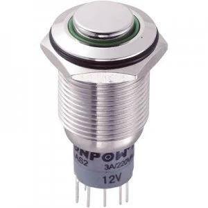 Image of TRU COMPONENTS LAS2GQH 22EG12VSP Tamper proof pushbutton 250 V AC 3 A 2 x OnOn IP65 momentary