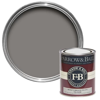 Image of Farrow & Ball Full Gloss Paint Mole's Breath - 750ml