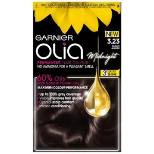 Image of Garnier Olia Permanent Hair Dye (Various Shades) - 3.23 Black Amber