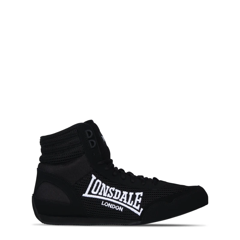 Image of Lonsdale Contender Boxing Boots Black/White unisex 8 (42)