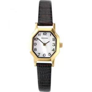 Image of Sekonda Ladies Mother Of Pearl Leather Strap Watch 4416