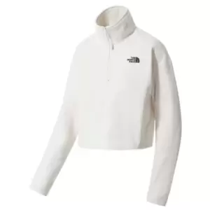 Image of The North Face Glacier Crop Zip Fleece - White