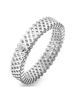 Image of Hot Diamonds Quest Filigree Ring, Silver, Size S, Women