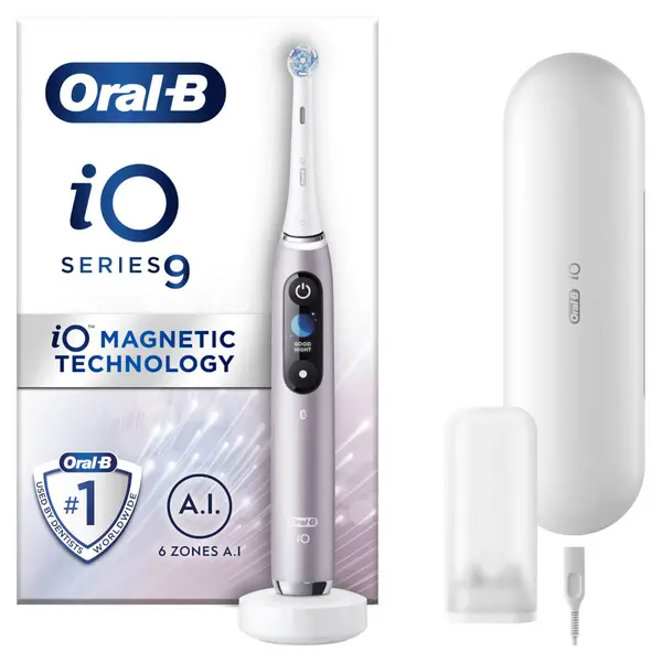 Image of Oral B iO 9 Rose Quartz Electric Toothbrush