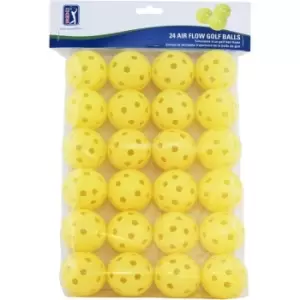 Image of PGA Tour Air Flow Practice Golf Balls - Yellow