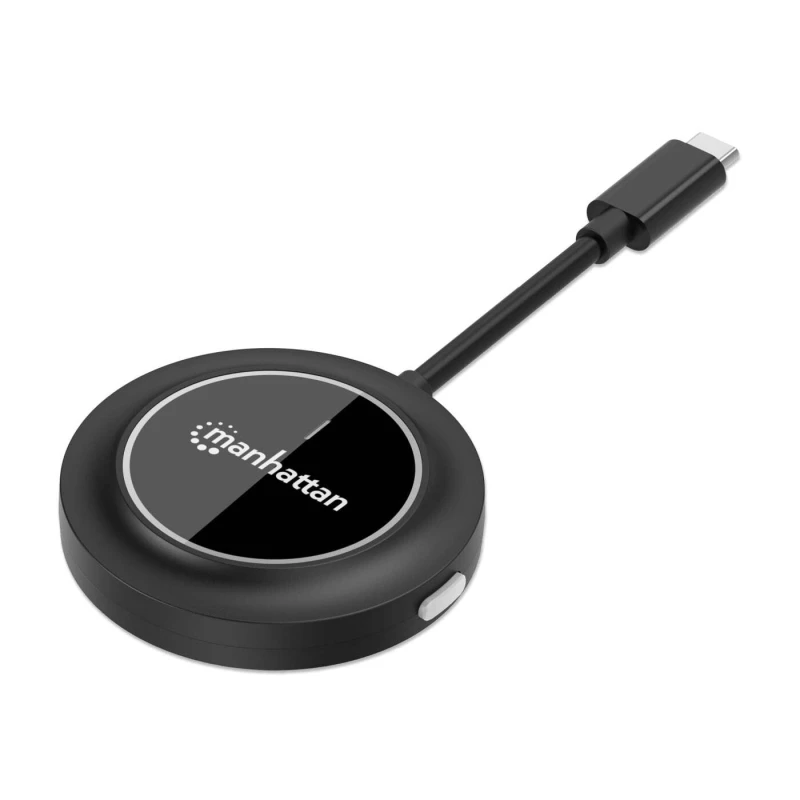 Image of Manhattan Manhattan 1080p Wireless HDMI Display Adapter with USB-C Transmitter, Dongle Wirelessly Displays a Video Signal from a USB-C Device on an HD