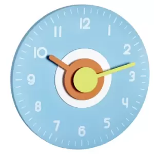 Image of TFA-Dostmann 60.3015.06 Design Wanduhr hellblau