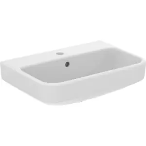 Image of Ideal Standard i. life Compact Basin 55cm 1 Tap Hole in White Ceramic