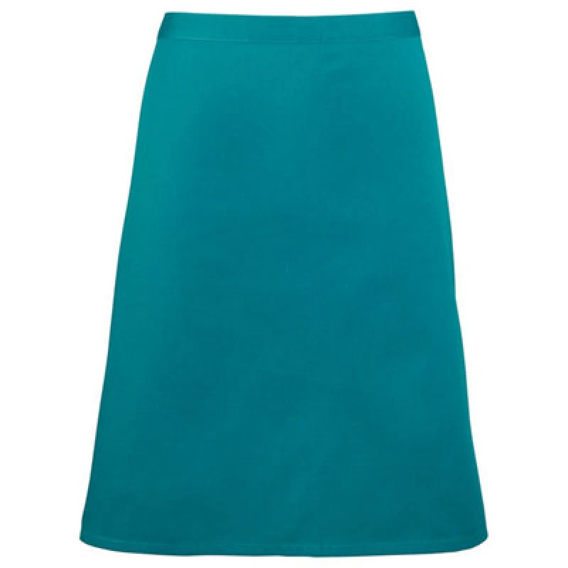 Image of Premier Premier Colours Mid Length Apron in Teal Teal One Size Unisex 5063470681549