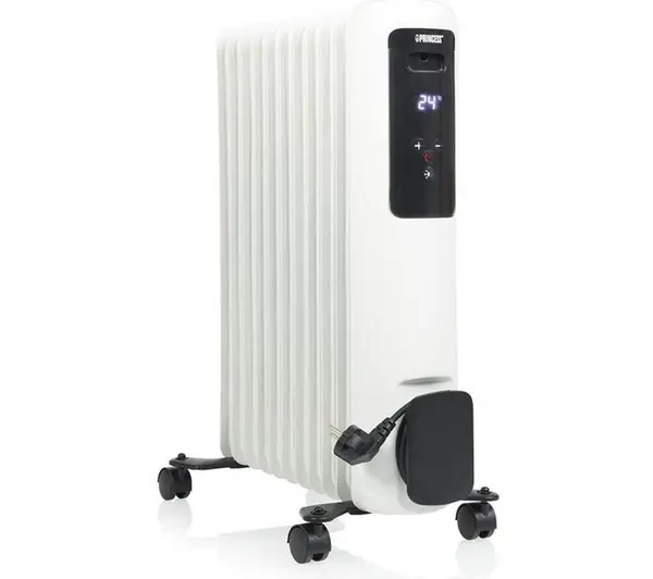 Image of PRINCESS 348631 Smart Oil-Filled Radiator - White & Black, White 8712836984547