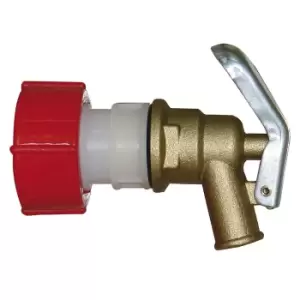 Image of Brass drain tap, 3/4'' thread, NW 12 mm
