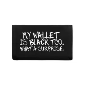 Image of Grindstore My Wallet Is Black Too Ripper Wallet (One Size) (Black/White)