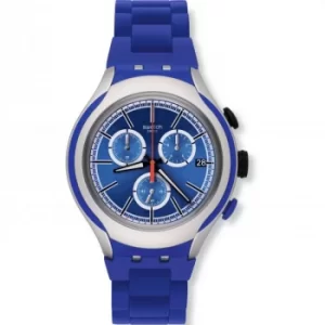 Image of Unisex Swatch Blue Attack Chronograph Watch