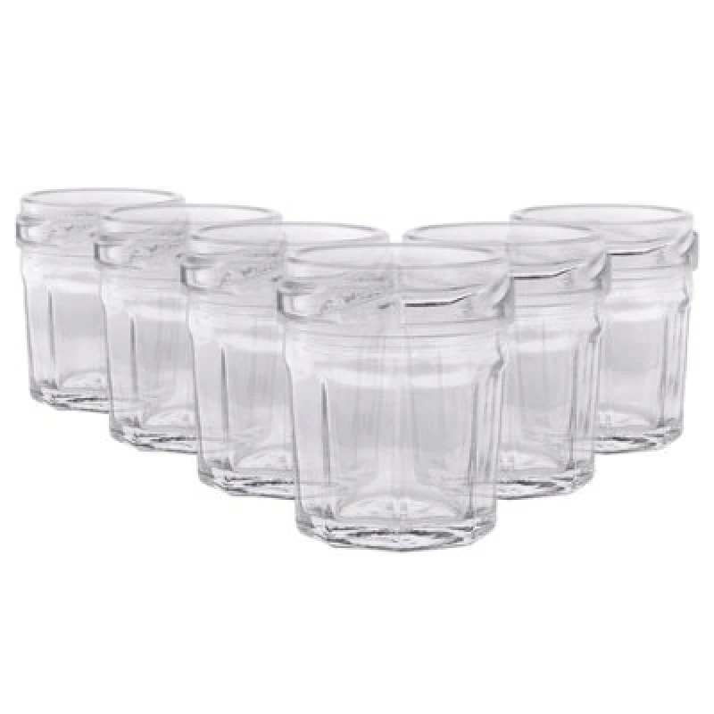 Image of Argon Tableware Glass Jam Jars - 30ml - Pack Of 6