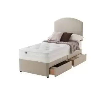 Image of Silentnight Lux Pocket Sprung 2 Drawer Single Divan Set