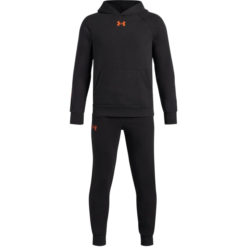 Image of Under Armour Armour Ua Rival Fleece Suit Tracksuit Boys - Black 7 - 8 Years