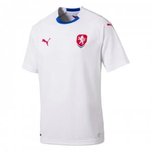 Image of Puma Czech Republic Away Shirt 2018 - White/Royal