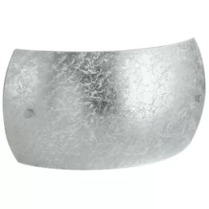 Image of Fan Europe VANITY 2 Light Flush Wall Light Silver 27x15x8.5cm