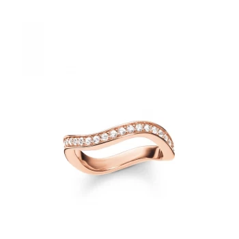 Image of Ladies Thomas Sabo Sterling Silver Size M.5 Glam & Soul Eternity Ring