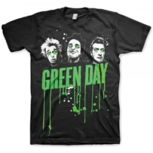 Image of Green Day Drips Mens Black T Shirt Small