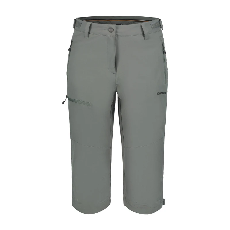Image of Icepeak Womens Beattie 3/4 Walking Trouser Dark Olive female 8 (XS)