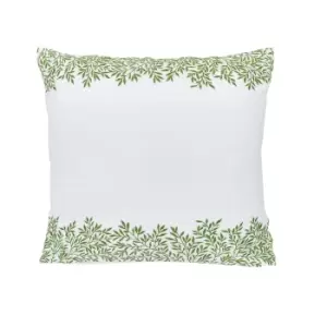 Image of William Morris Lemon Tree/Willow Bough Square Pillowcase, Leaf Green