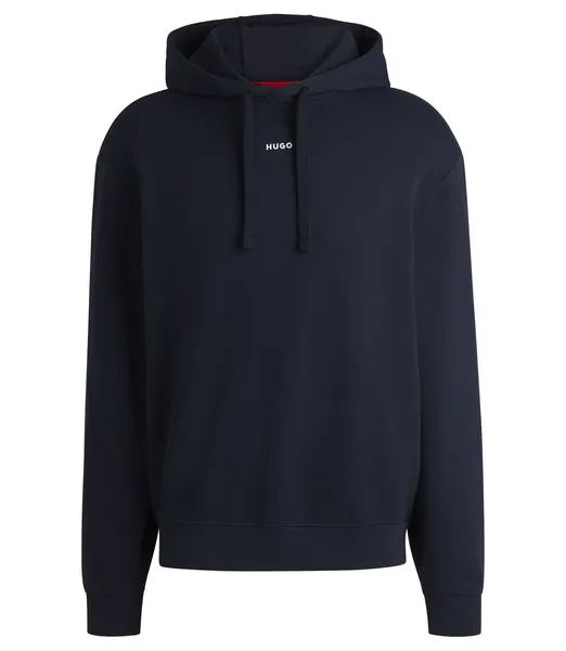 Image of HUGO Dapo Pullover Hoodie Dark Blue L