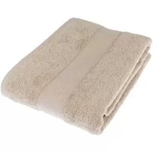 Image of HOMESCAPES Turkish Cotton Stone Bath Sheet - Stone
