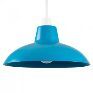 Image of Civic French Blue Metal Pendant Shade