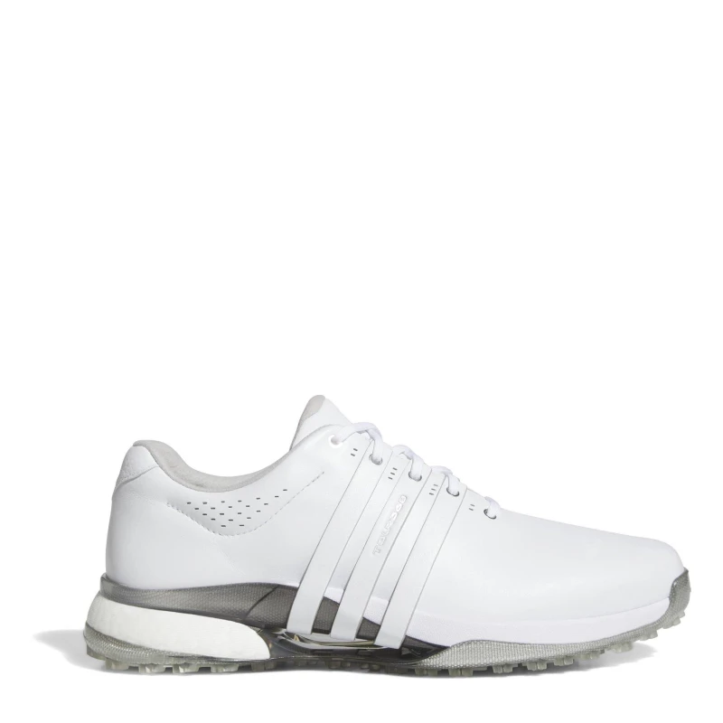 Image of adidas Tour360 25 Wide Spikeless Golf Shoes Mens White/Silver male 10 (44.7)