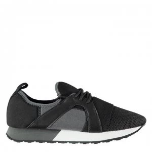 Image of Firetrap Getaria Ladies Trainers - Black/White