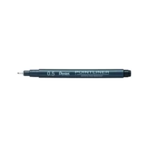 Image of Pentel Pointliner Pigment Liner 0.5mm Black (Pack of 12) S20P-5A