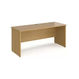 Image of Office Desk Rectangular Desk 1600mm Panel End Leg Oak Tops 600mm Depth Maestro 25