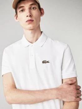 Image of Lacoste X National Geographic Leopard Croc Polo - White
