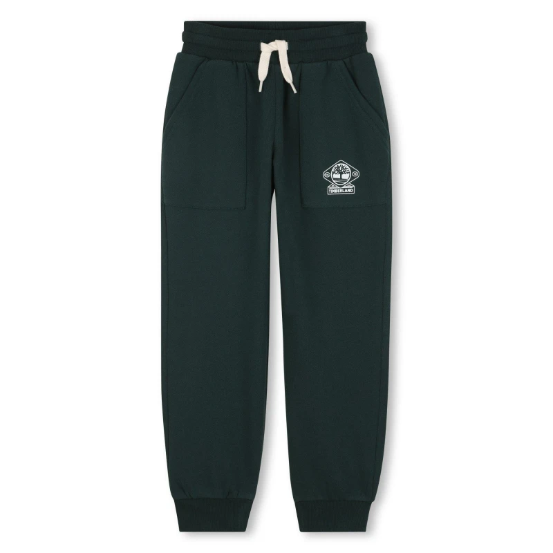 Image of Timberland Kids Small Logo Closed Hem Fleece Joggers Closed Hem Fleece Jogging Bottoms 4 Years Green 32867115135