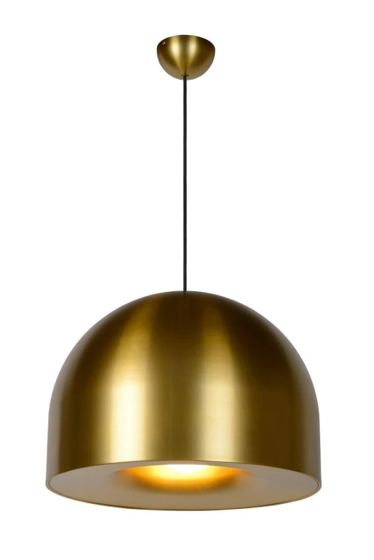 Image of Lucide 'AKRON' Dimmable Indoor Stylish Adjustable Hanging Pendant Light 1xE27 Yellow