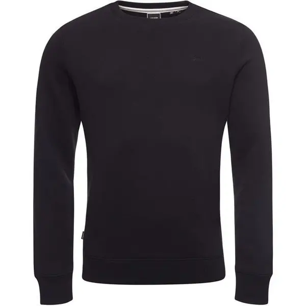 Image of Superdry Basic Crew Neck Sweatshirt - Black S