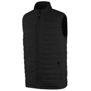 Image of ISLAND GREEN MENS HEAT WELD PADDED GILET BLACK Large