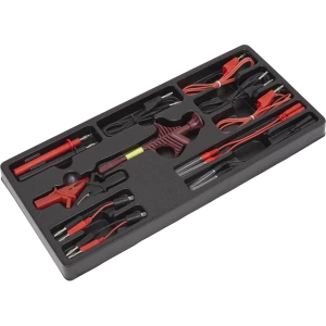 Image of Sealey 15 Piece Test Lead Set in Module Tray